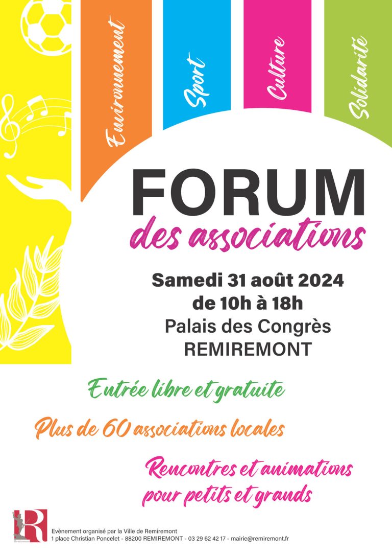 Ville De Remiremont Uncategorized AFFICHE ForumAssociations LIGHT