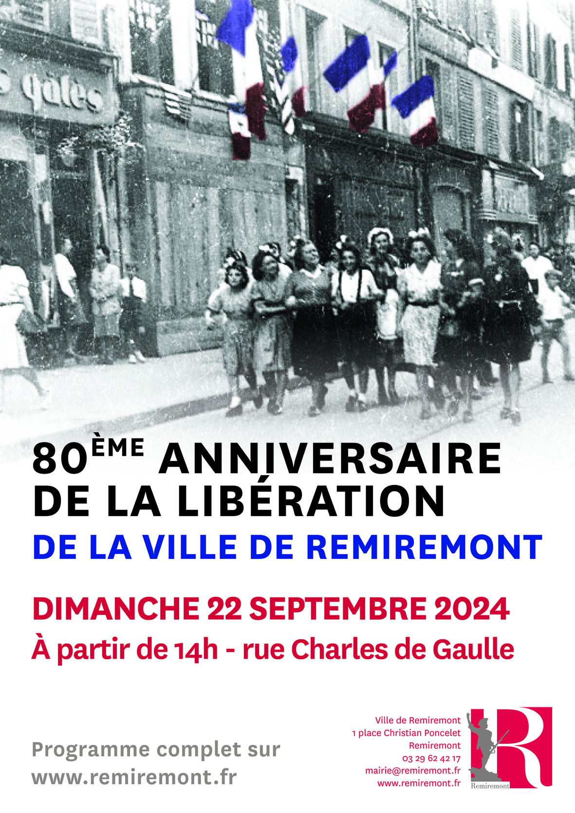 Ville De Remiremont Pdf AFFICHE Ceremonie Liberation V Light