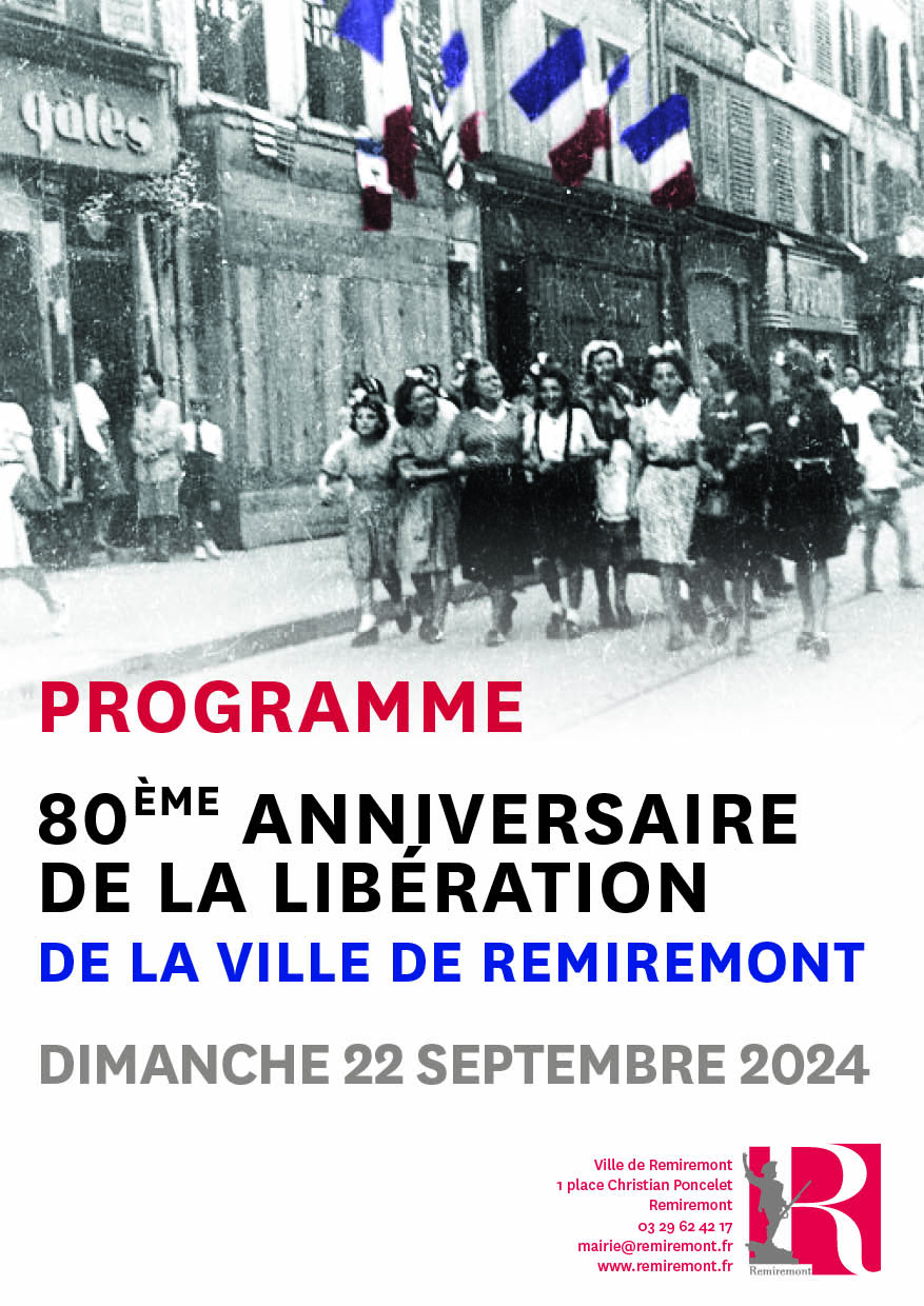 Ville De Remiremont Pdf PROGRAMME CeremonieLiberationRemiremont